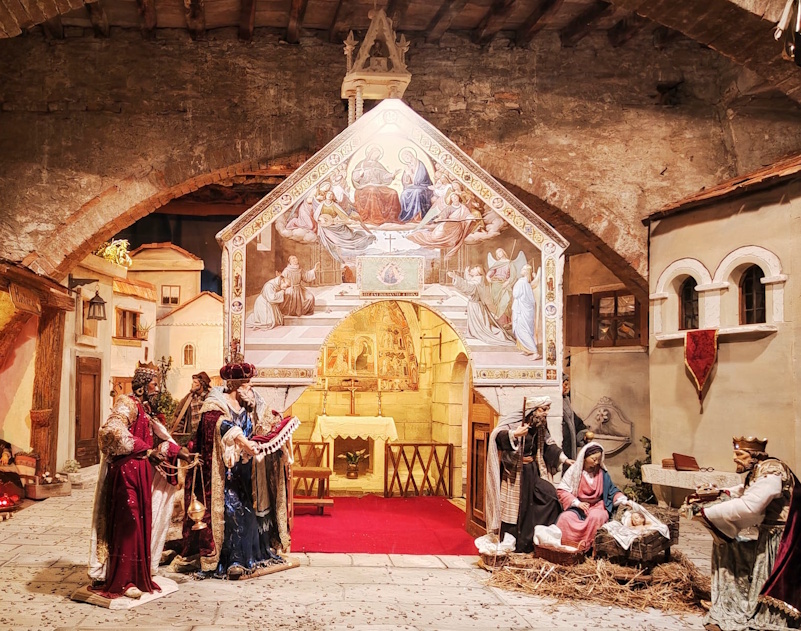 Il Presepe artistico con la Porziuncola di San Francesco aperto fino al 12 gennaio