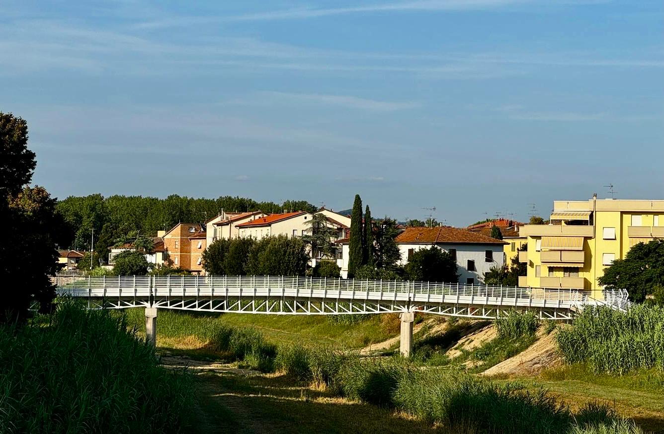 Passerella pedonale sull'Agliena, da giovedì 8 agosto 2024 sarà aperta al pubblico