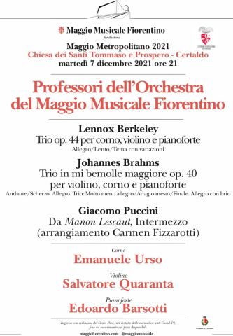 A Certaldo, i Professori dell'orchestra del Maggio Musicale Fiorentino