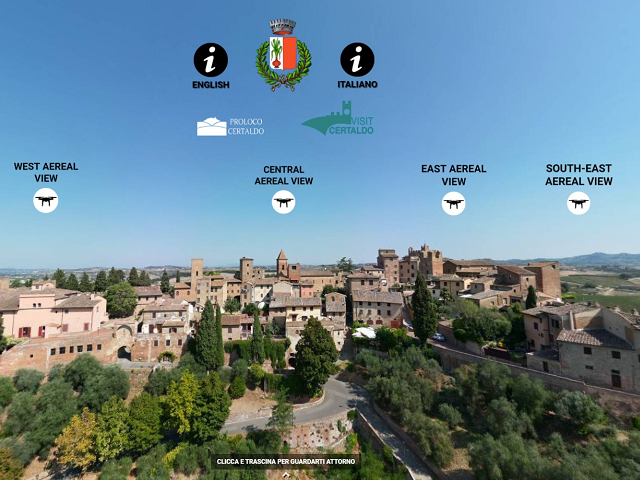 Il virtual tour interattivo di Certaldo: un viaggio nel cuore del borgo antico 